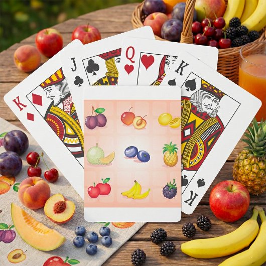 Diverse Fruit Speelkaarten
