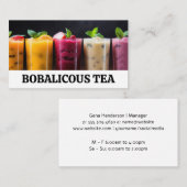 Diverse fruitsmoothies visitekaartje (Voorkant / Achterkant)