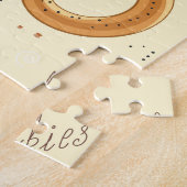 Diverse gebakjes: lekker naadloos patroon. legpuzzel (Zijkant)