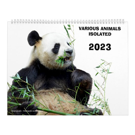 Diverse geïsoleerde dieren in 2023 kalender (Hoes)