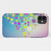Diverse gekleurde bloemen iPhone Case (Achterkant (horizontaal))