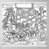 Diverse gekleurde tuin (pagina 5) medium poster (Voorkant)