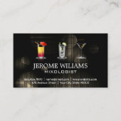 Diverse gemengde Drinken | Achtergrond verlichting Visitekaartje (Voorkant)