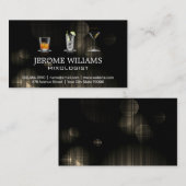 Diverse gemengde Drinken | Achtergrond verlichting Visitekaartje (Voorkant / Achterkant)