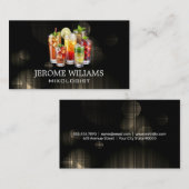 Diverse gemengde Drinken | Nachtclub licht achterg Visitekaartje (Voorkant / Achterkant)