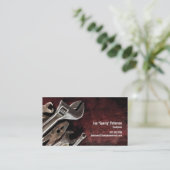 Diverse gereedschappen Maroon Handyman Visitekaart Visitekaartje (Staand voorkant)