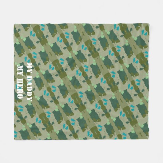 Diverse green colors background fleece deken (Voorkant (Horizontaal))