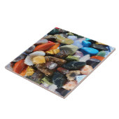 Diverse halfedelstenen tegeltje (Zijkant)