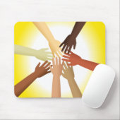 Diverse handen muismat (Met muis)