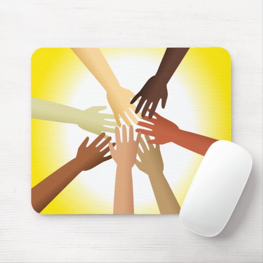 Diverse handen muismat (Met muis)