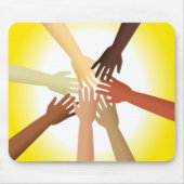 Diverse handen muismat (Voorkant)