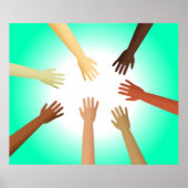 Diverse handen poster (Voorkant)