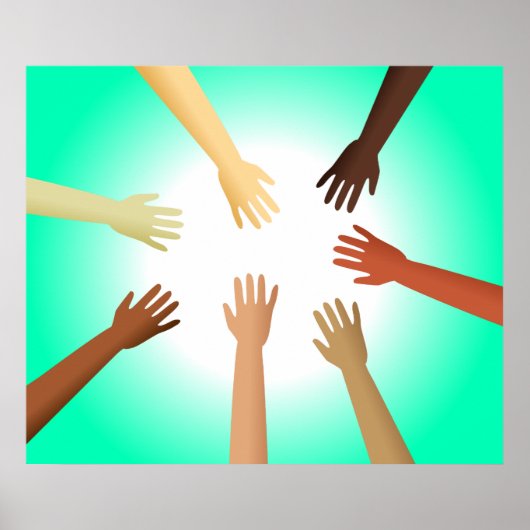 Diverse handen poster (Voorkant)