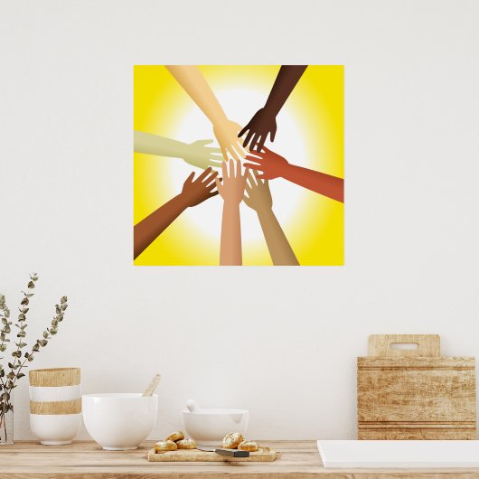 Diverse handen poster (Keuken)