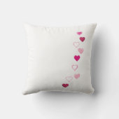 Diverse hartvormen in regelmatige patronen kussen (Achterkant)