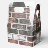 Diverse het muurpatroon van de kleurenbaksteen bedankdoosjes (Geopend)