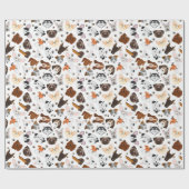 Diverse hondenrassen cadeaupapier (Vlak)