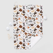 Diverse hondenrassen golfhanddoek (Insitu)