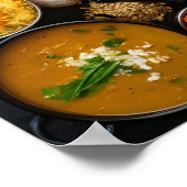 Diverse Indiase gerechten: Chicken Tikka Masala Poster (Hoek)