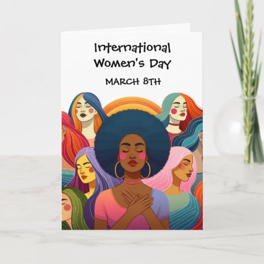 Diverse Internationale Vrouwendag Kaart (Voorkant)