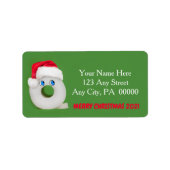 Diverse kerstfeestelijke toiletpapier 2021 etiket (Voorkant)