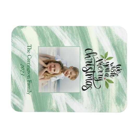 Diverse kerstscript Foto Holiday Greep Magneet (Horizontaal)