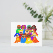 Diverse Kinderen Briefkaart (Staand voorkant)