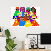 Diverse Kinderen Poster (Thuiskantoor)