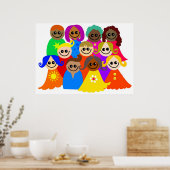 Diverse Kinderen Poster (Keuken)