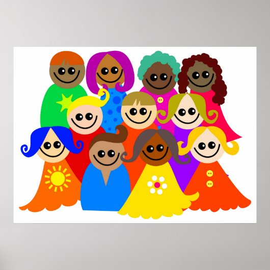 Diverse Kinderen Poster (Voorkant)