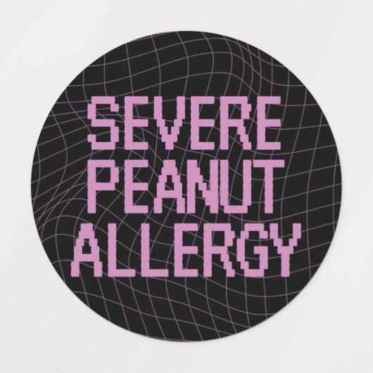 Diverse kledinglabels voor pinda-allergie labels (Design 2)