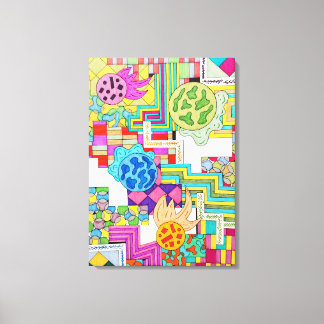 Diverse Kleuren Canvas Afdruk