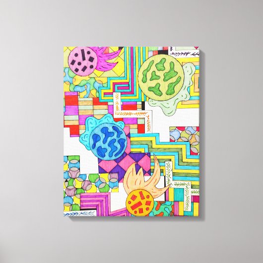 Diverse Kleuren Canvas Afdruk (Voorkant)