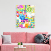 Diverse Kleuren Canvas Afdruk (Insitu (Woonkamer))