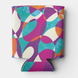Diverse kleuren, patroonpatroon collectie. blikjeskoeler