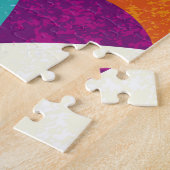 Diverse kleuren,  patroonpatroon collectie. legpuzzel (Zijkant)