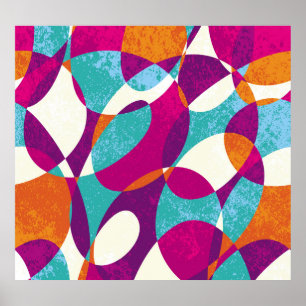 Diverse kleuren,  patroonpatroon collectie. poster