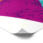 Diverse kleuren, patroonpatroon collectie. poster (Hoek)