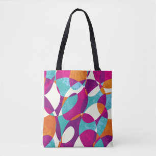 Diverse kleuren,  patroonpatroon collectie. tote bag