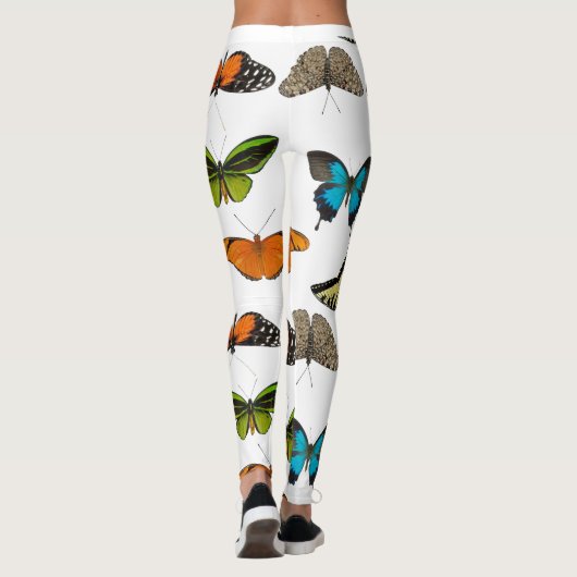 Diverse kleuren van het ontwerp van de vlinder en  leggings (Achterkant)