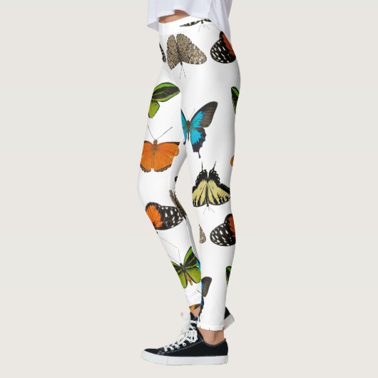 Diverse kleuren van het ontwerp van de vlinder en  leggings (Links)