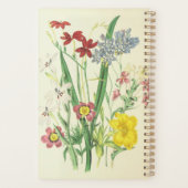 Diverse kleurrijke bloemen en groene Planten Planner (Achterkant)
