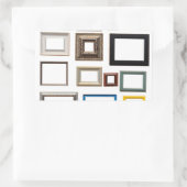 Diverse kleurrijke Lijsten van Afbeelding Rechthoekige Sticker (Tas)