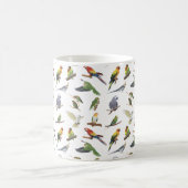 Diverse kleurrijke papegaaien koffiemok (Center)