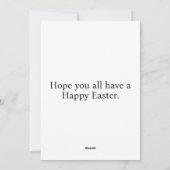 Diverse kleurrijke retro paaseieren feestdagenkaart (Achterkant)