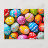 Diverse kleurrijke Schattigee paaseieren Briefkaart (Voorkant)