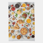 Diverse levensmiddelen  theedoek (Verticaal)