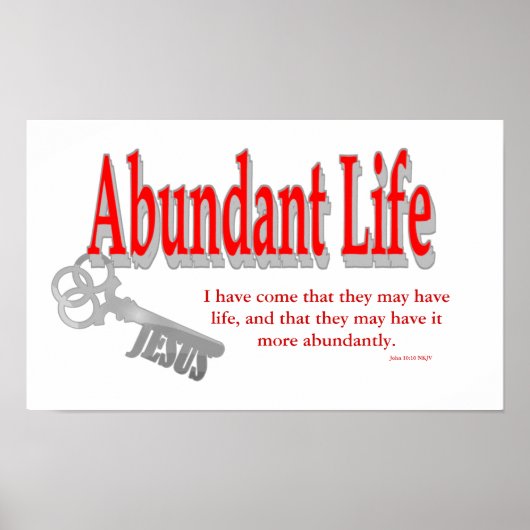 Diverse levensvormen: De toets - v1 (John 10:10) Poster (Voorkant)