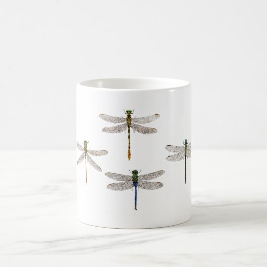 Diverse libellen op een mok... koffiemok (Center)