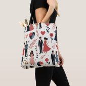 Diverse Love Story | Elegant Wedding & Romance Tote Bag (Dichtbij)